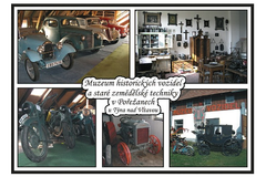 Muzeum historických vozidel, staré zemědělské techniky, řemesel a modelů
