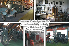 Muzeum historických vozidel, staré zemědělské techniky, řemesel a modelů